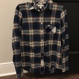 J. Crew Size 0 flannel buttondown